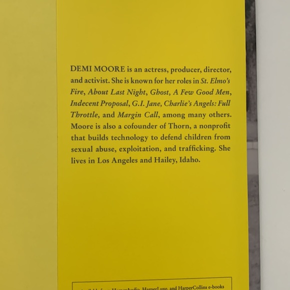 Demi Moore Bundle | Demi Tour Tee Shirt Hardcover Autobiography Book Inside Out! - Picture 11 of 13